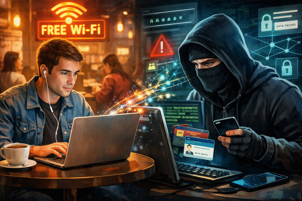 How Hackers Use Public Wi‑Fi to Steal Your Data