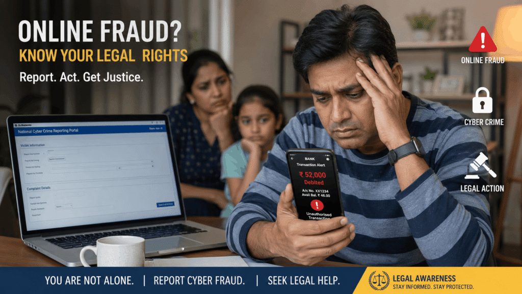 How to Report Online Fraud in India and Recover Your Money Legally