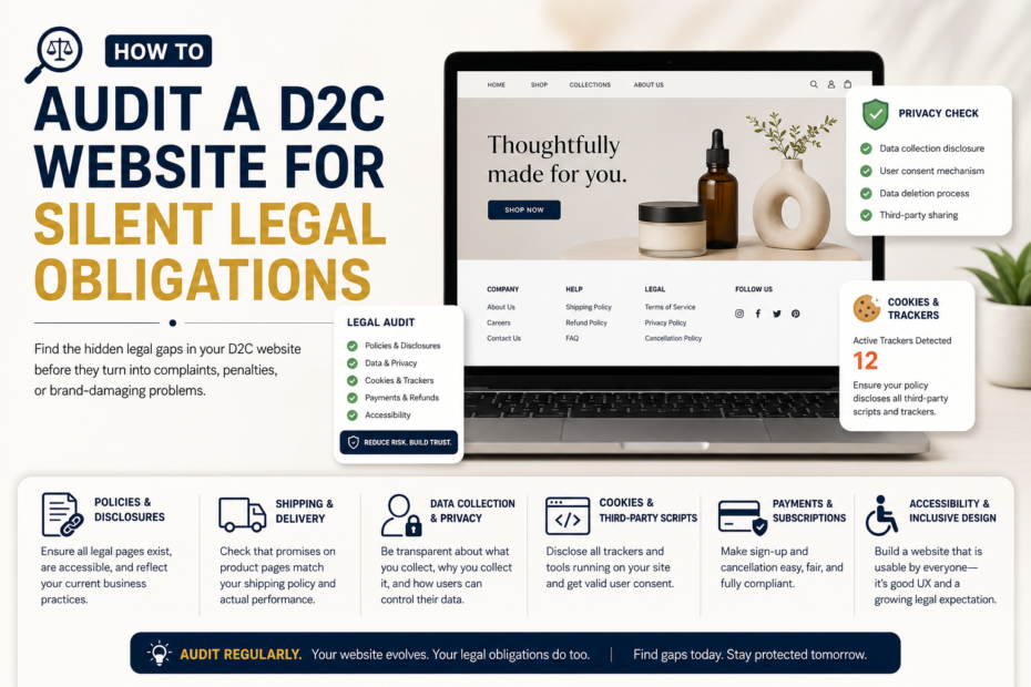 How to Audit a D2C Website for Silent Legal Obligations